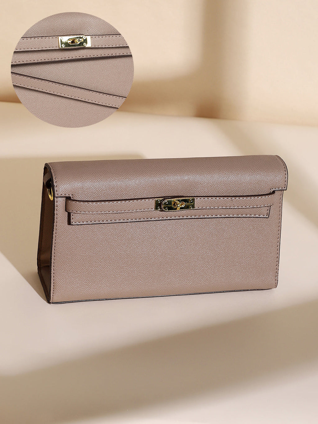 The Overlap Sling Bag - Peanut Brown