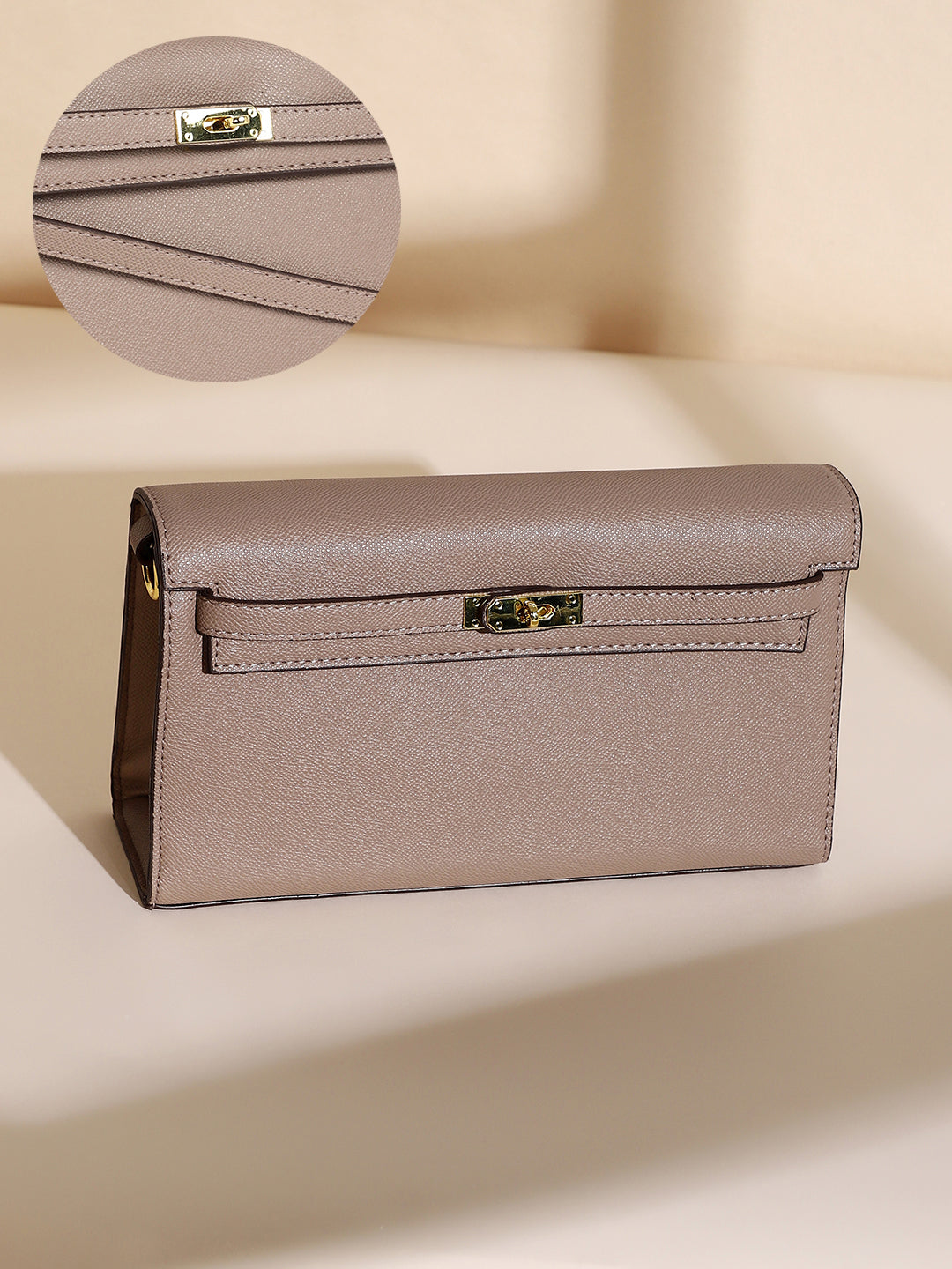 The Overlap Sling Bag - Peanut Brown