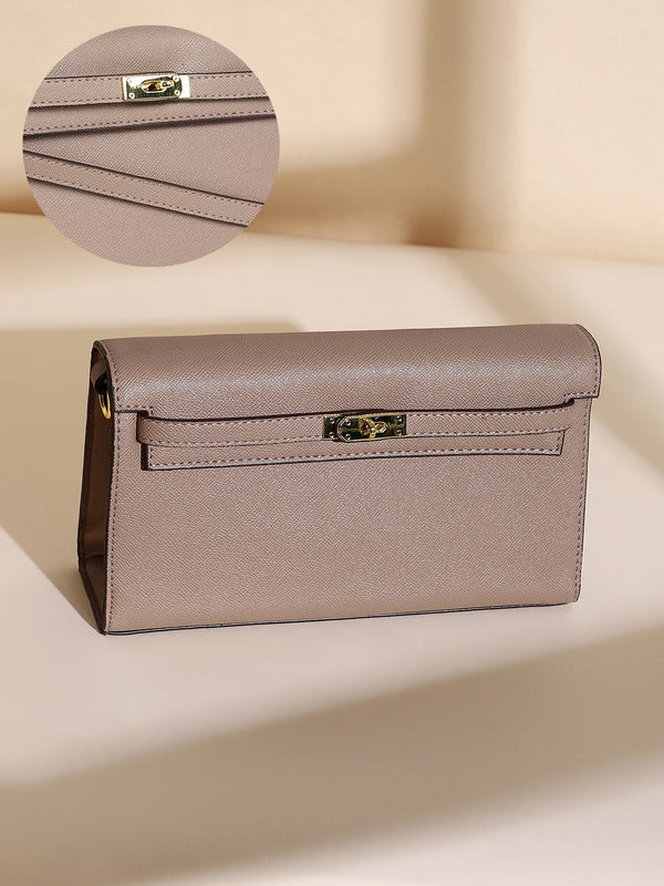 The Overlap Sling Bag - Peanut Brown