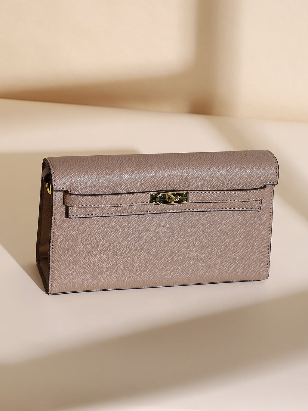 The Overlap Sling Bag - Peanut Brown