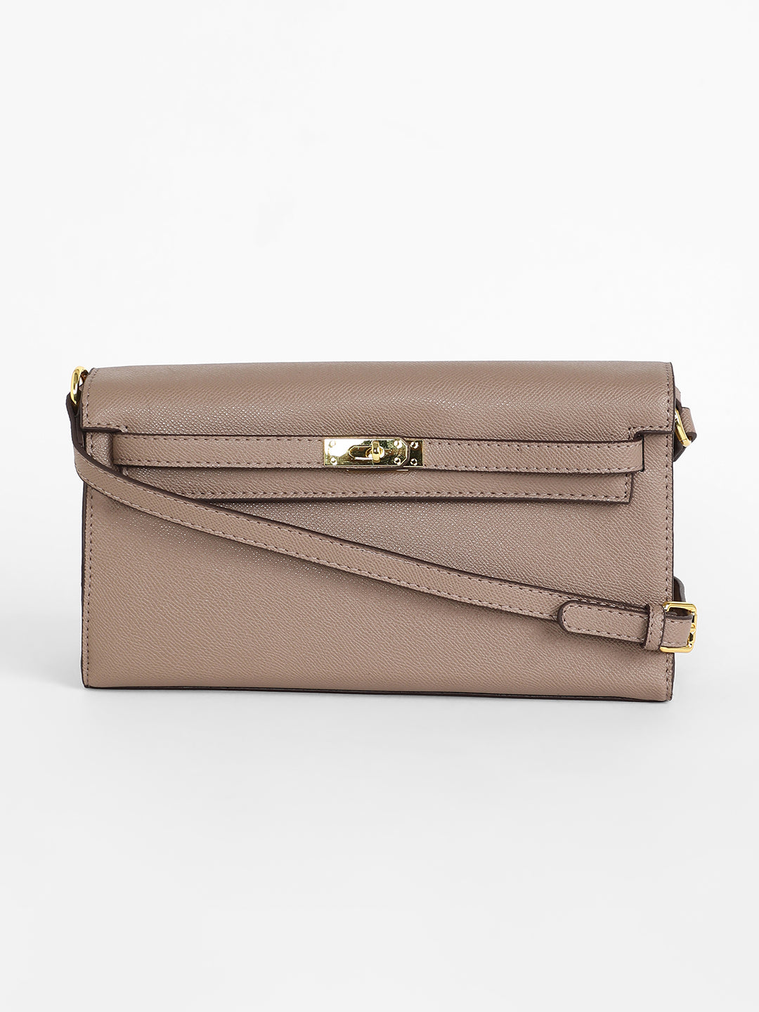 The Overlap Sling Bag - Peanut Brown
