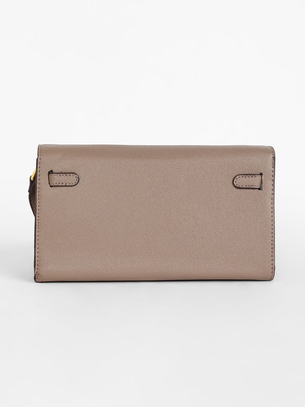 The Overlap Sling Bag - Peanut Brown
