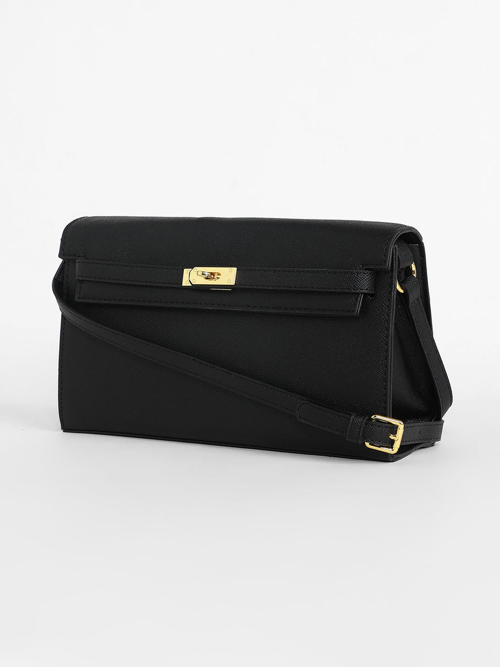 The Overlap Sling Bag - Midnight Black