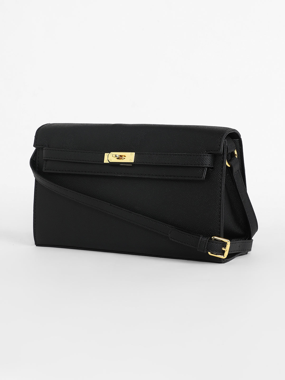 The Overlap Sling Bag - Midnight Black