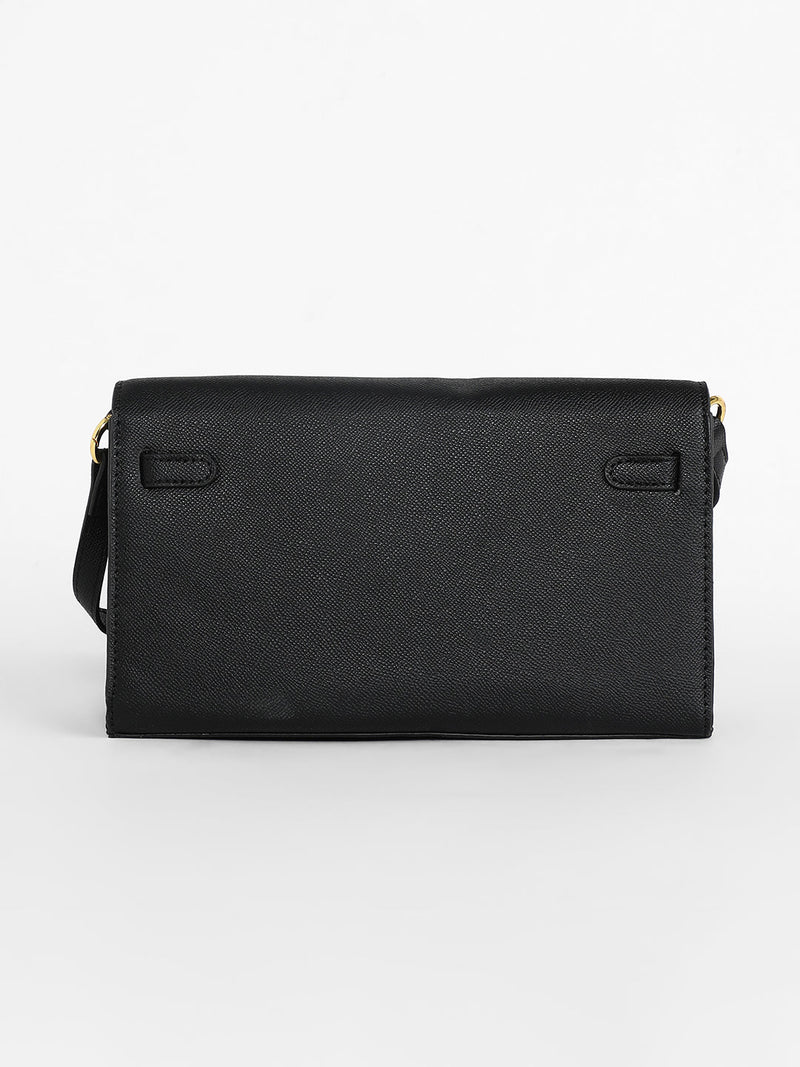 The Overlap Sling Bag - Midnight Black
