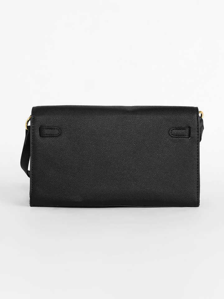The Overlap Sling Bag - Midnight Black
