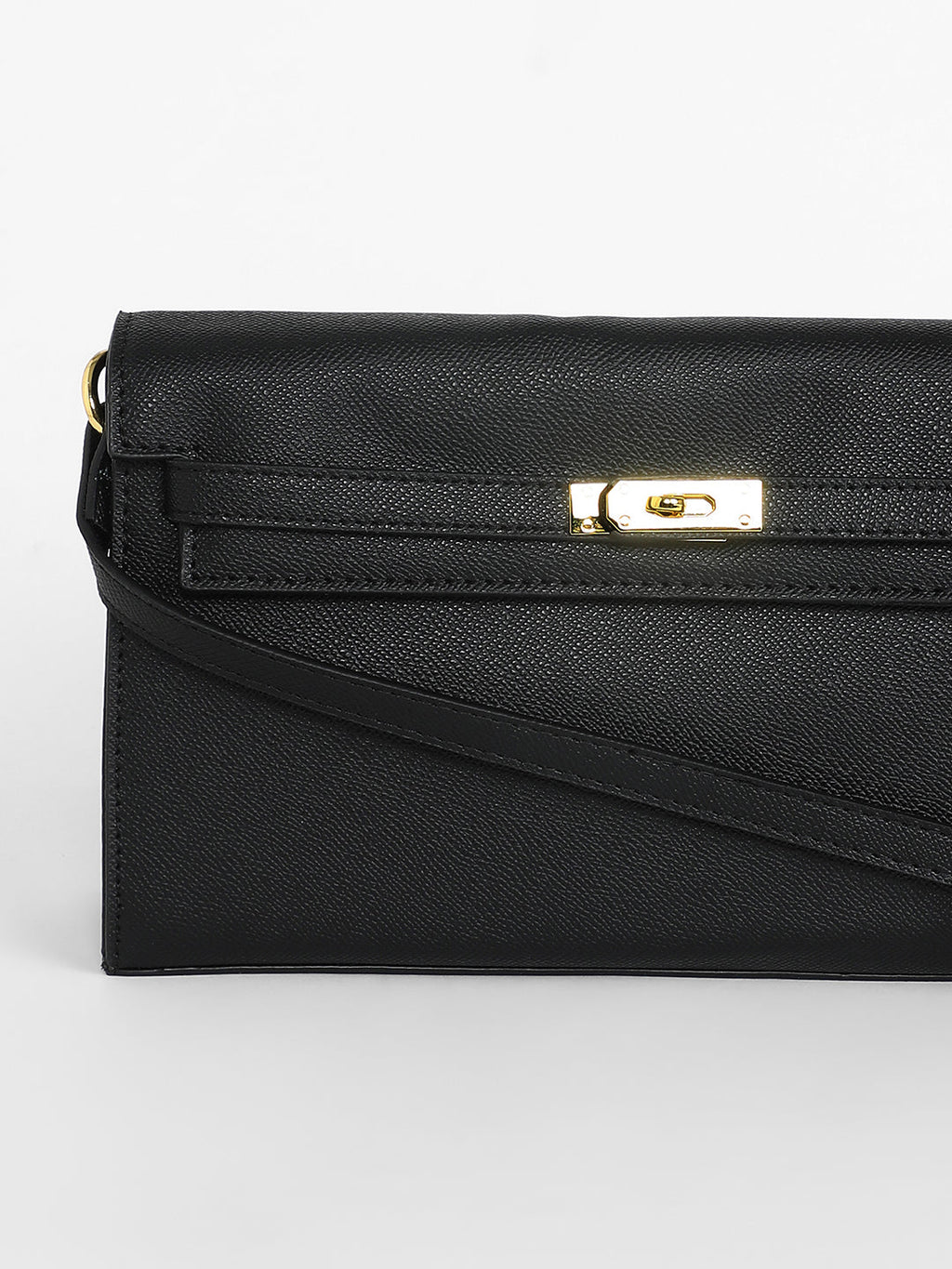 The Overlap Sling Bag - Midnight Black