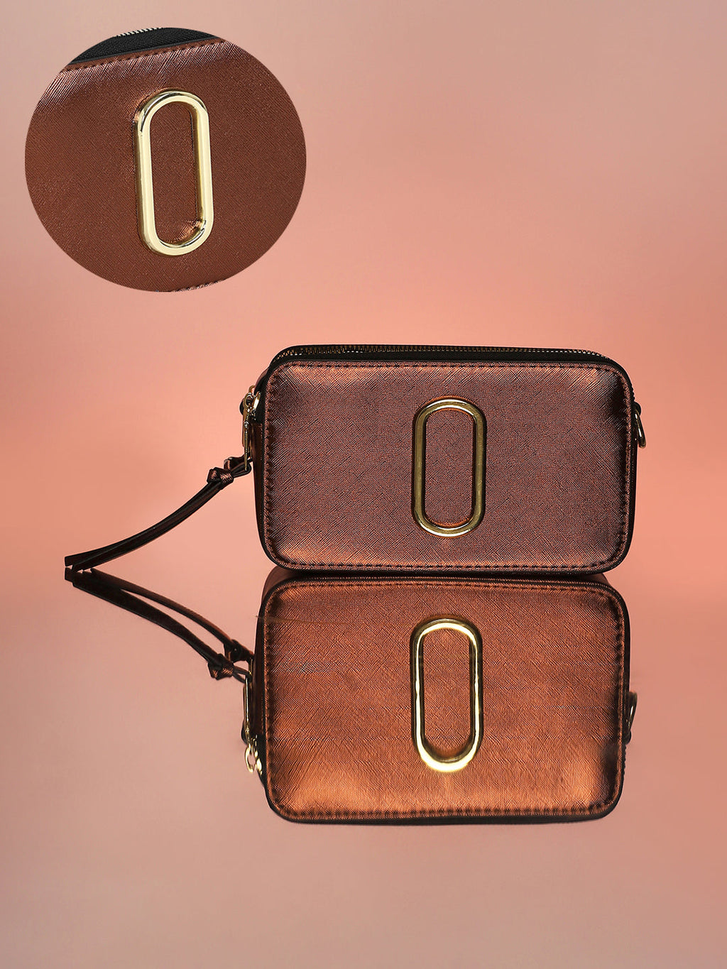 The Block Box Sling Bag - Chocolate Brown