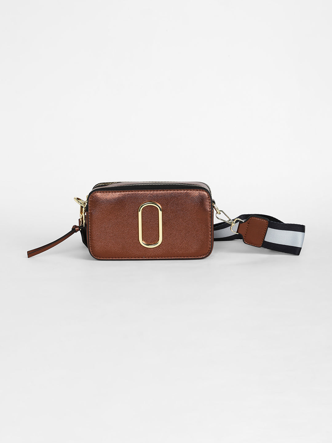 The Block Box Sling Bag - Chocolate Brown