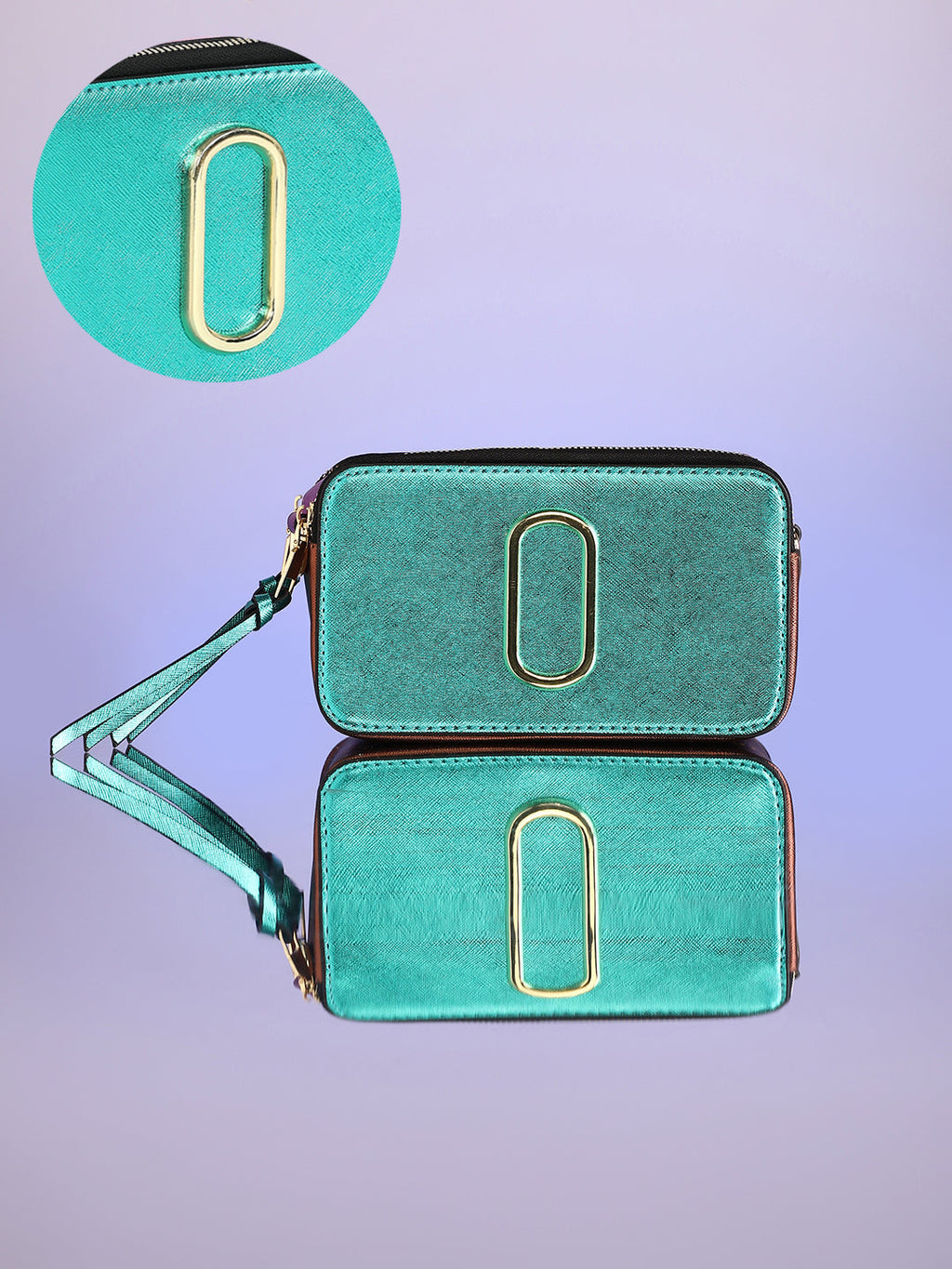 The Block Box Sling Bag - Pine Green