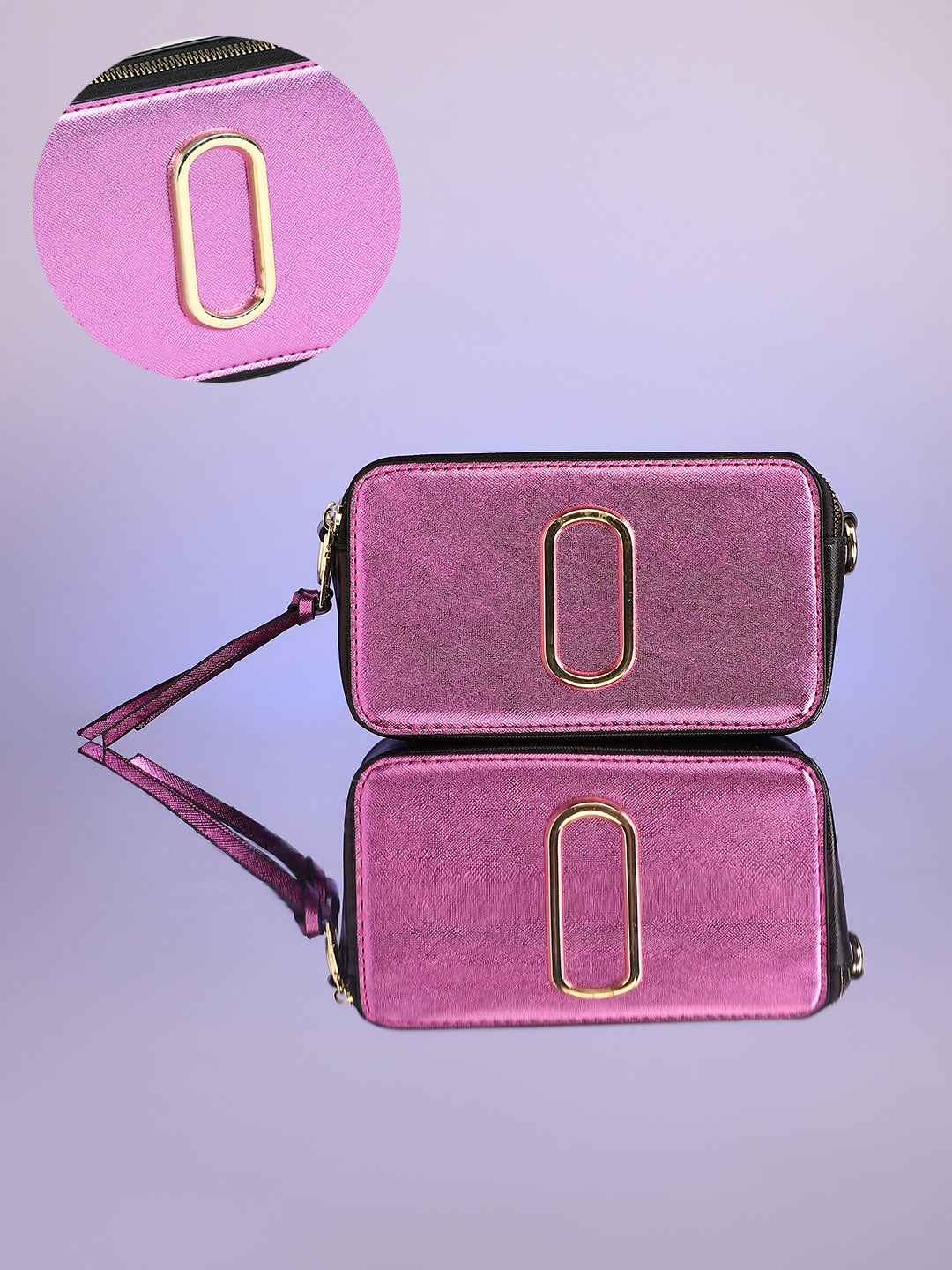 The Block Box Sling Bag - Fushcia Pink