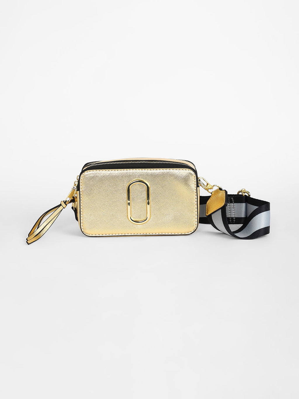 The Block Box Sling Bag - Metallic Gold