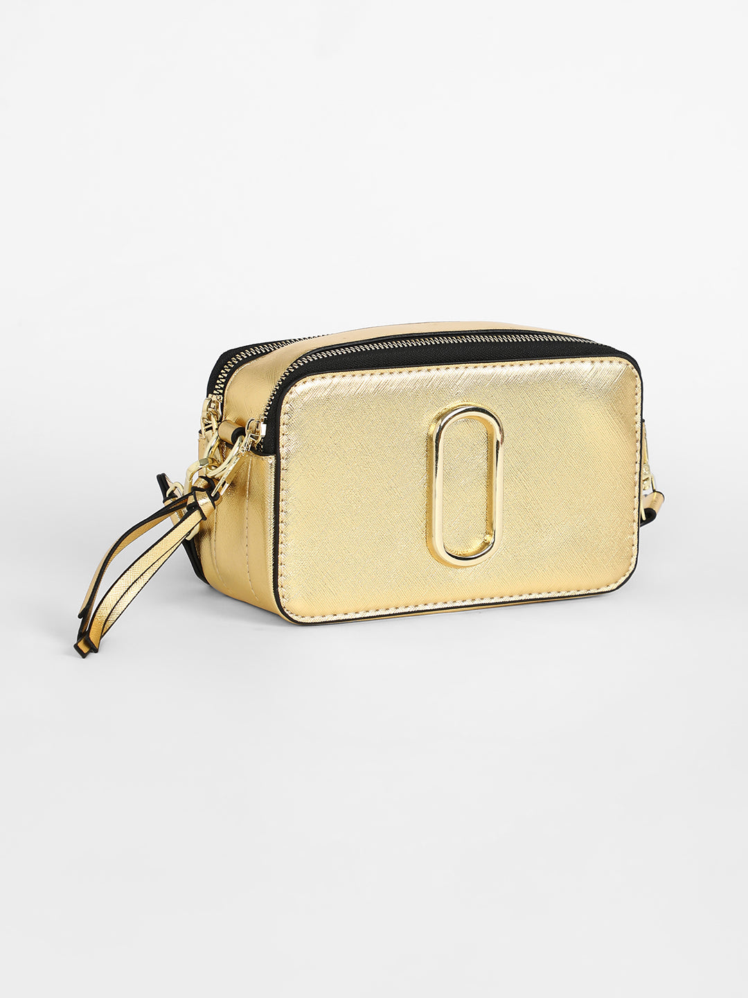 The Block Box Sling Bag - Metallic Gold