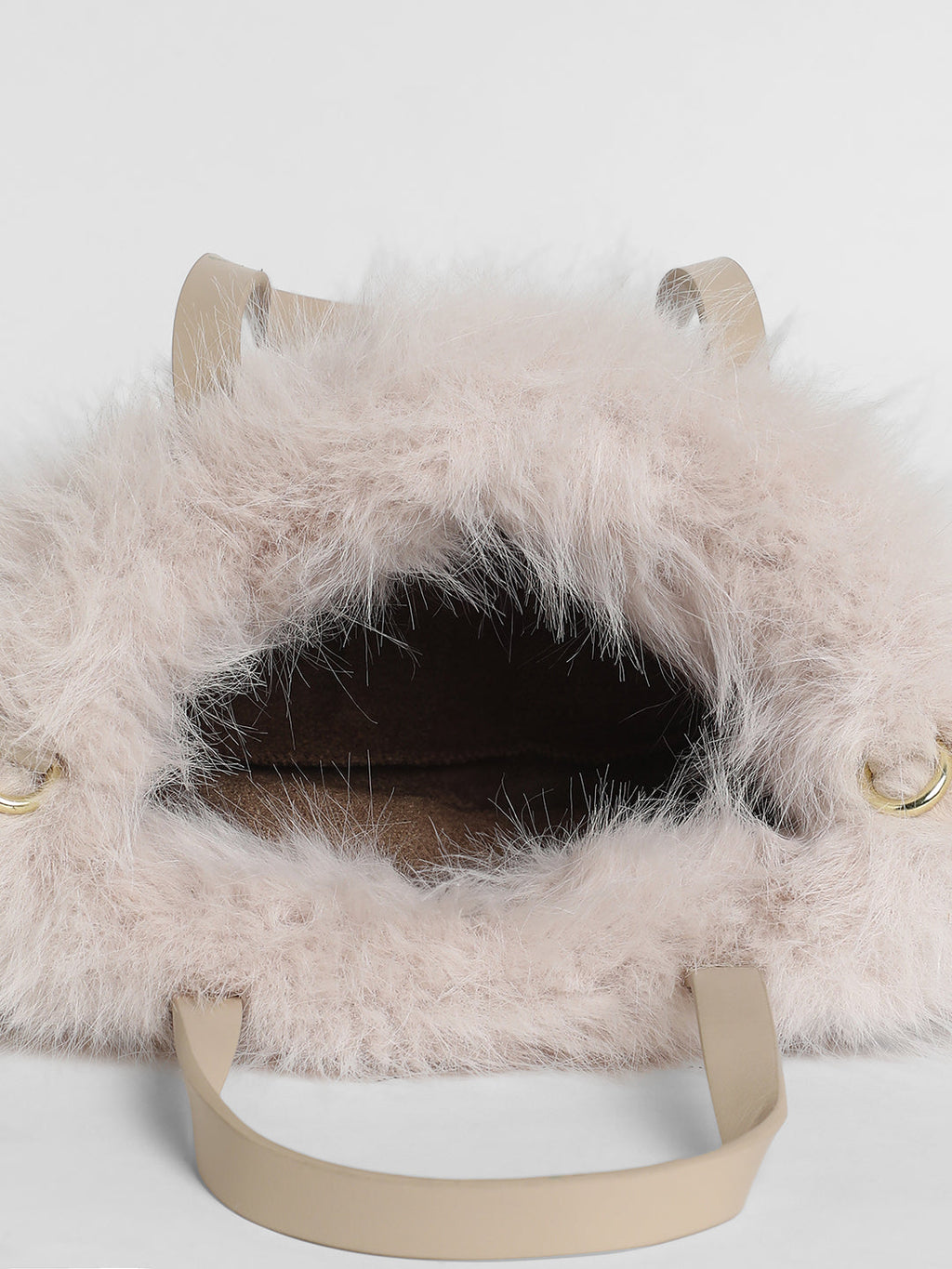 The Fur Hand Bag - Baby Pink