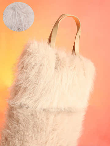The Fur Hand Bag - Baby Pink