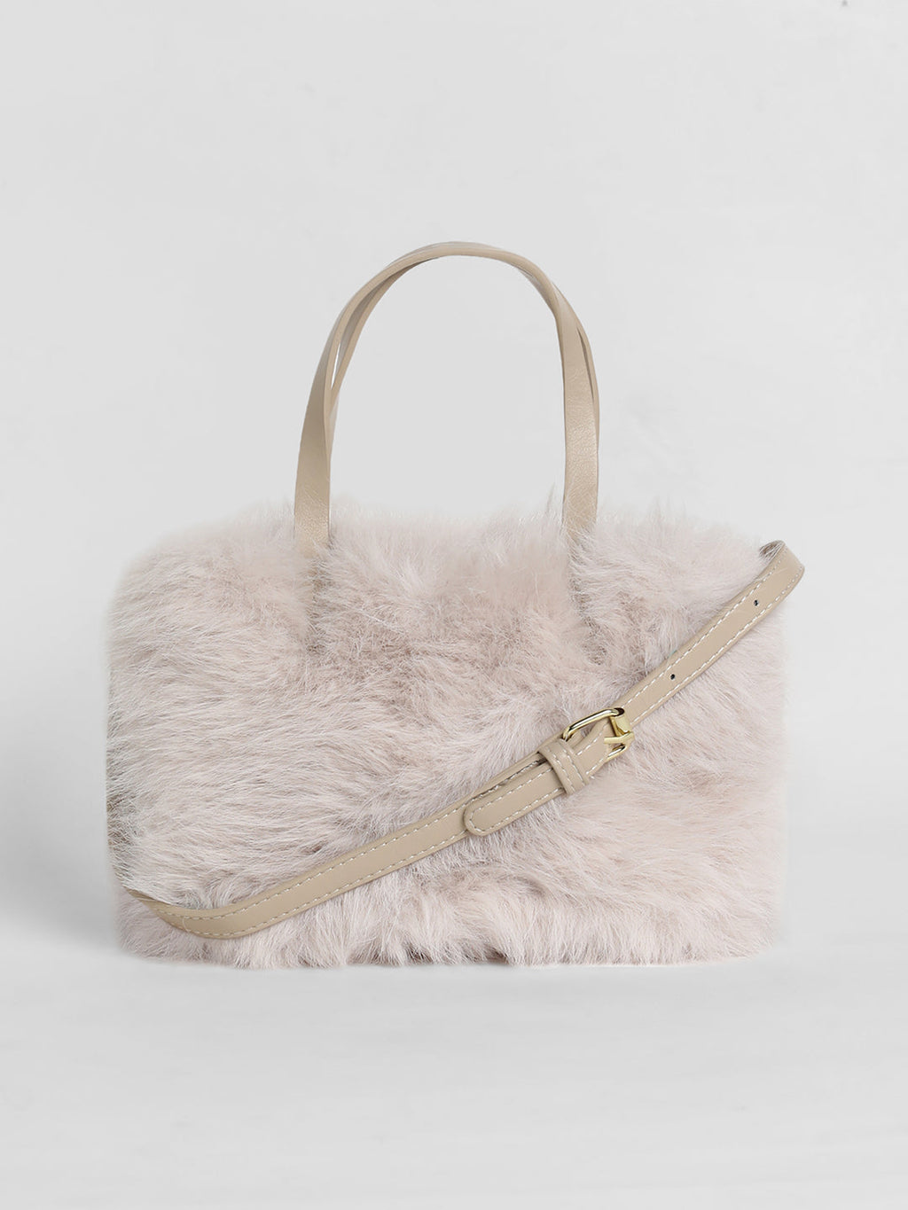 The Fur Hand Bag - Baby Pink