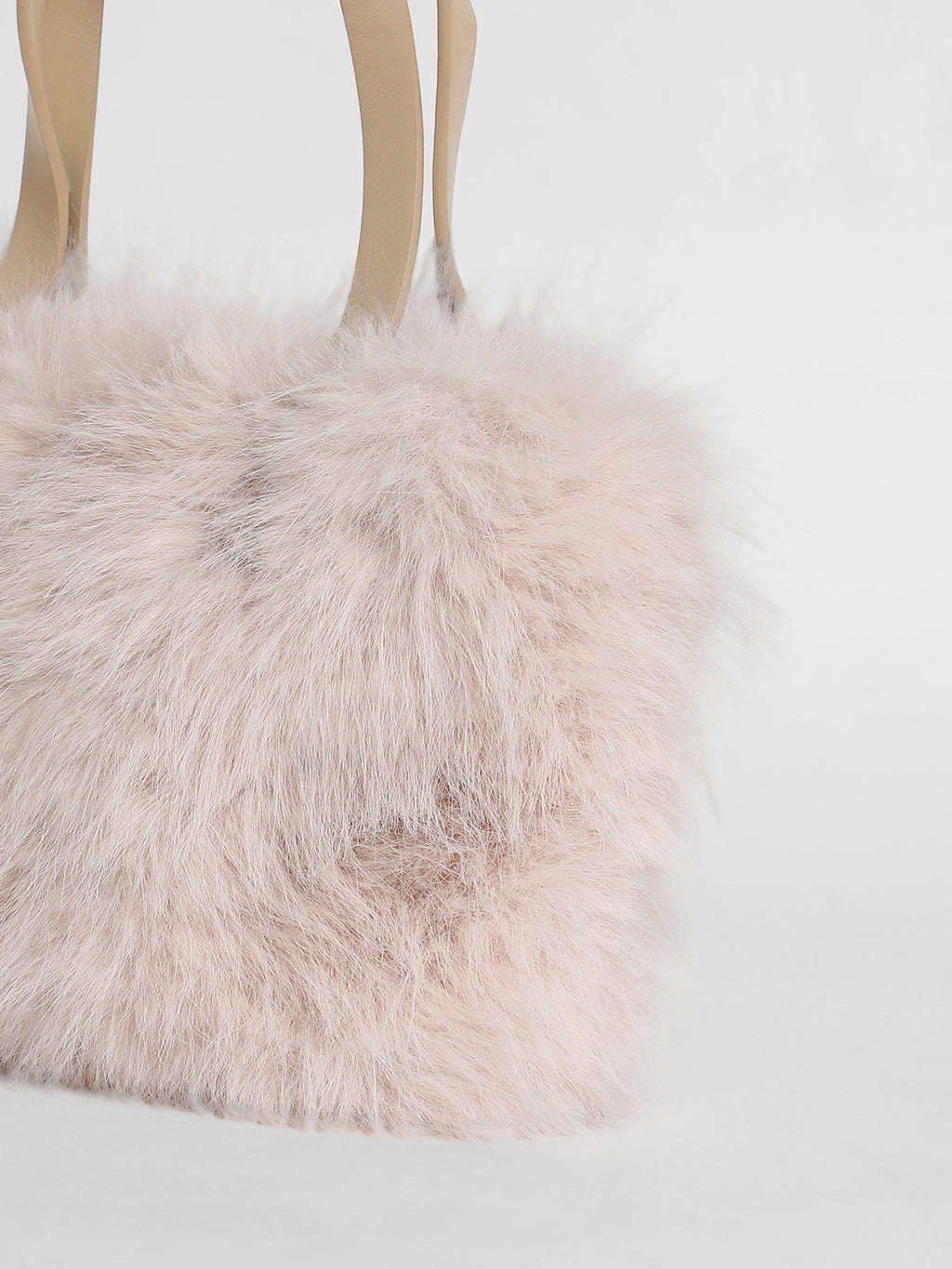 The Fur Hand Bag - Baby Pink