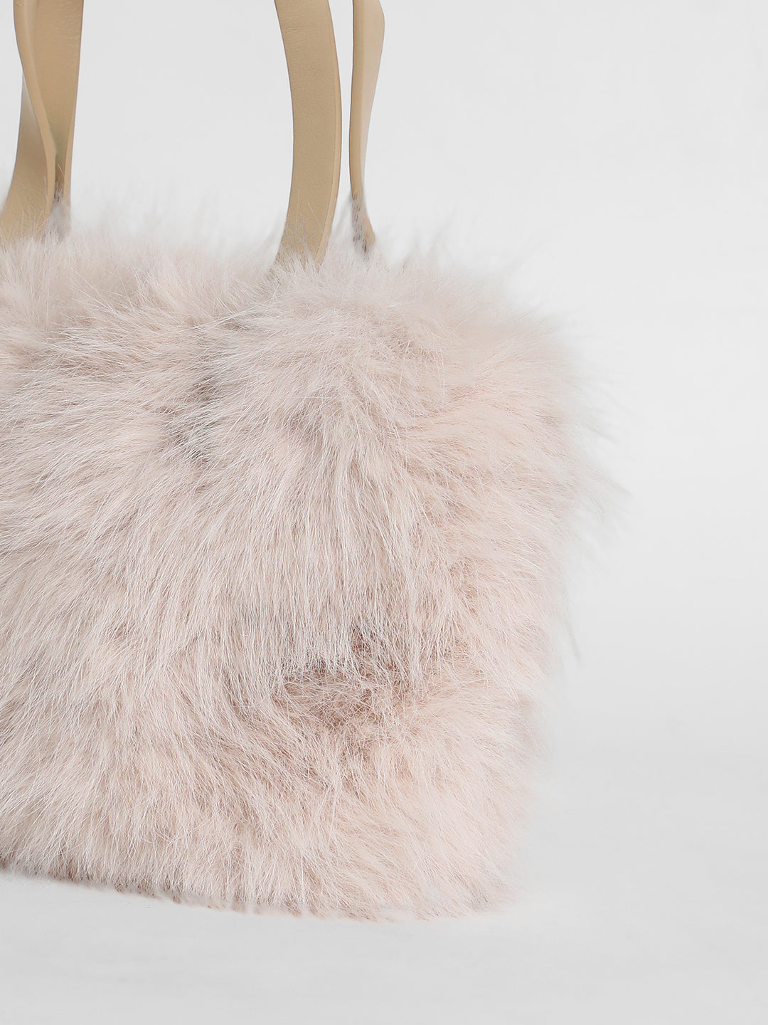 The Fur Hand Bag - Baby Pink