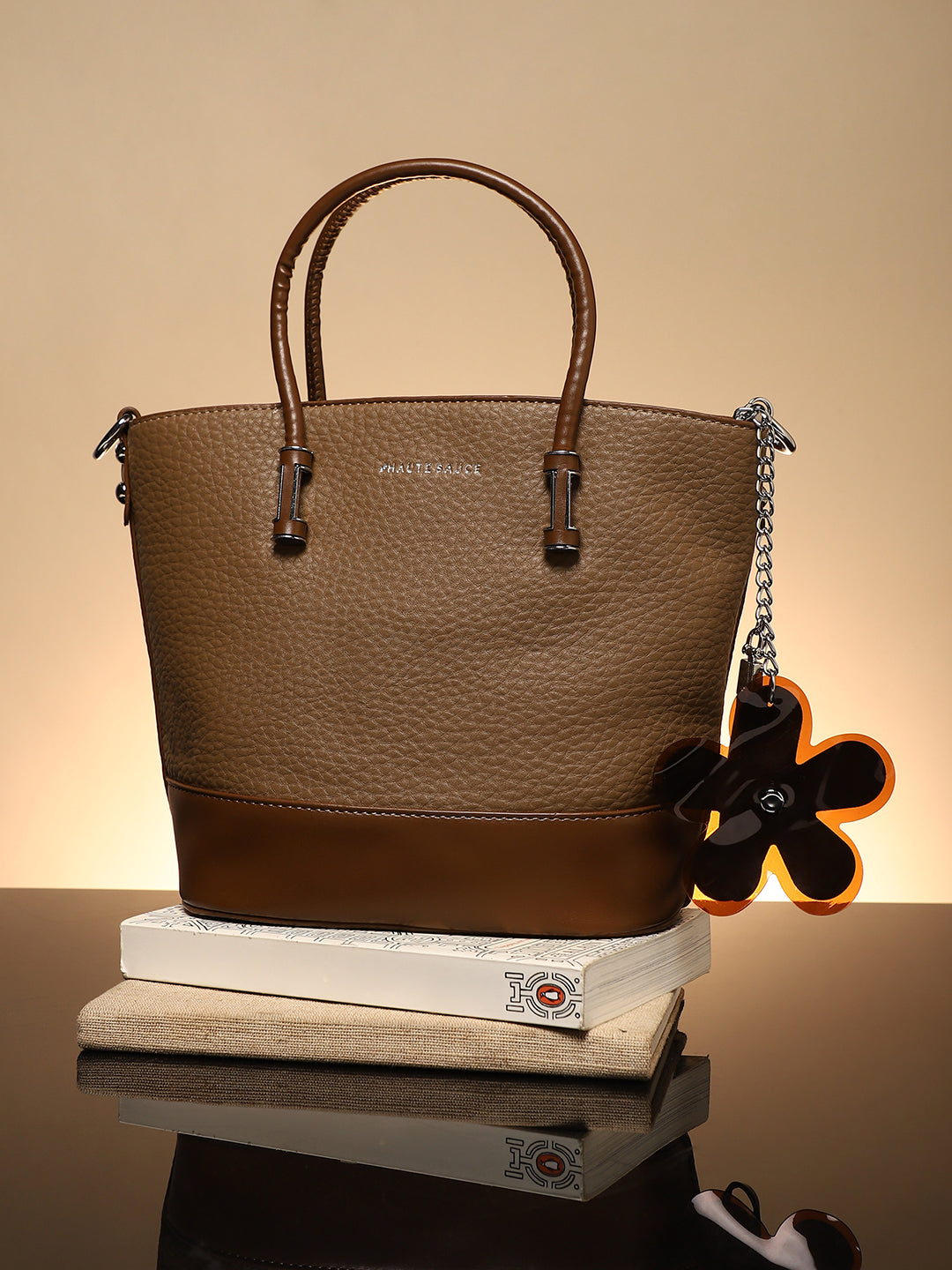 The Basket Hand Bag - Chocolate Brown