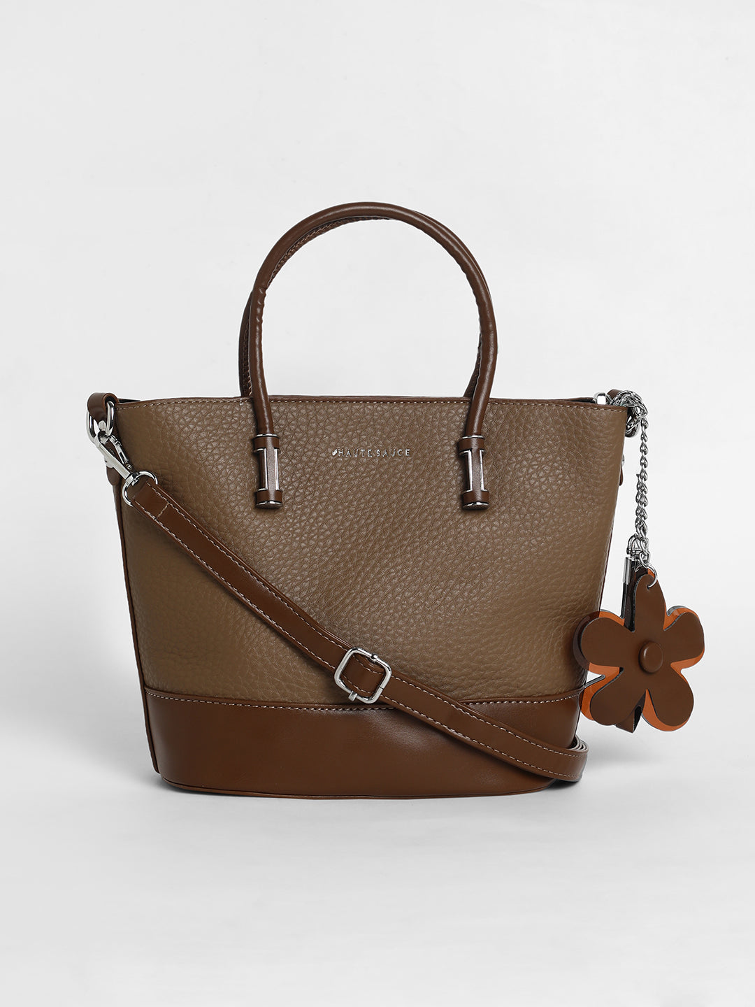 The Basket Hand Bag - Chocolate Brown