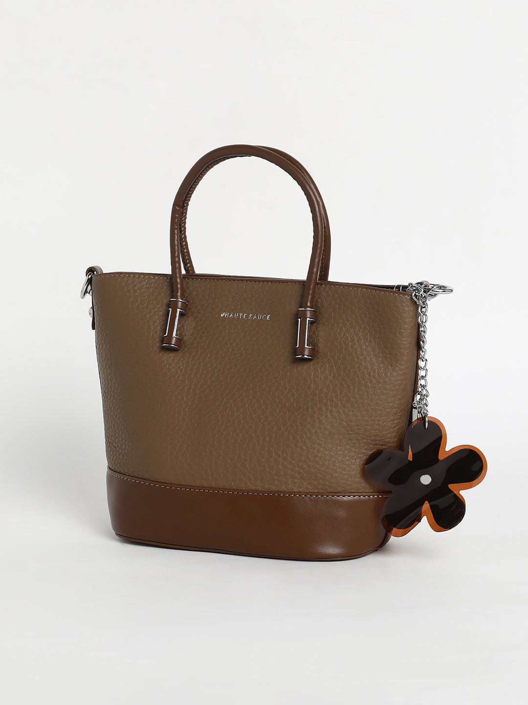 The Basket Hand Bag - Chocolate Brown