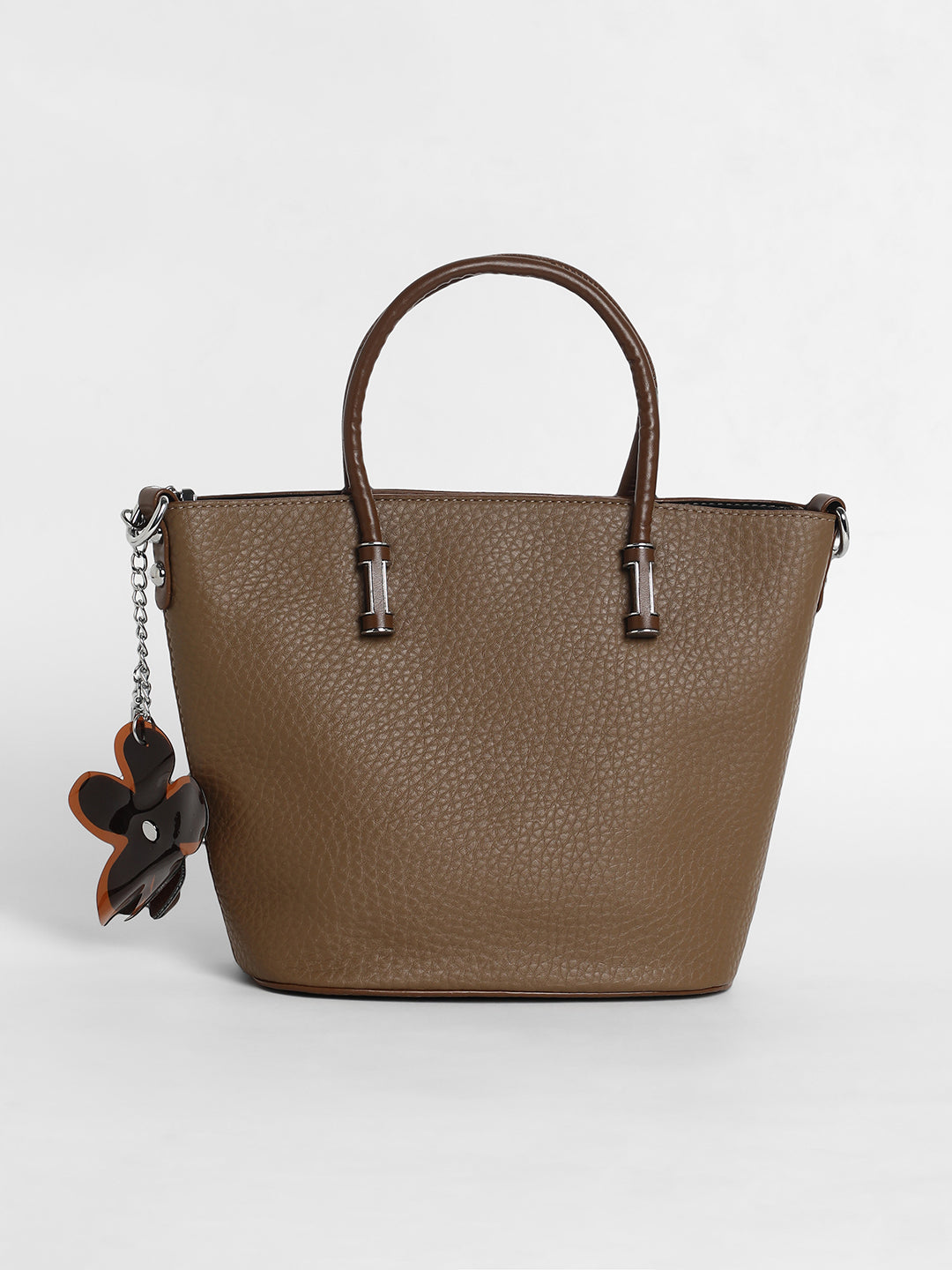 The Basket Hand Bag - Chocolate Brown
