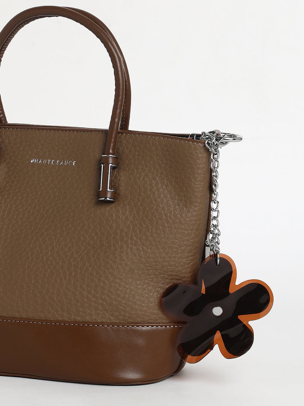 The Basket Hand Bag - Chocolate Brown