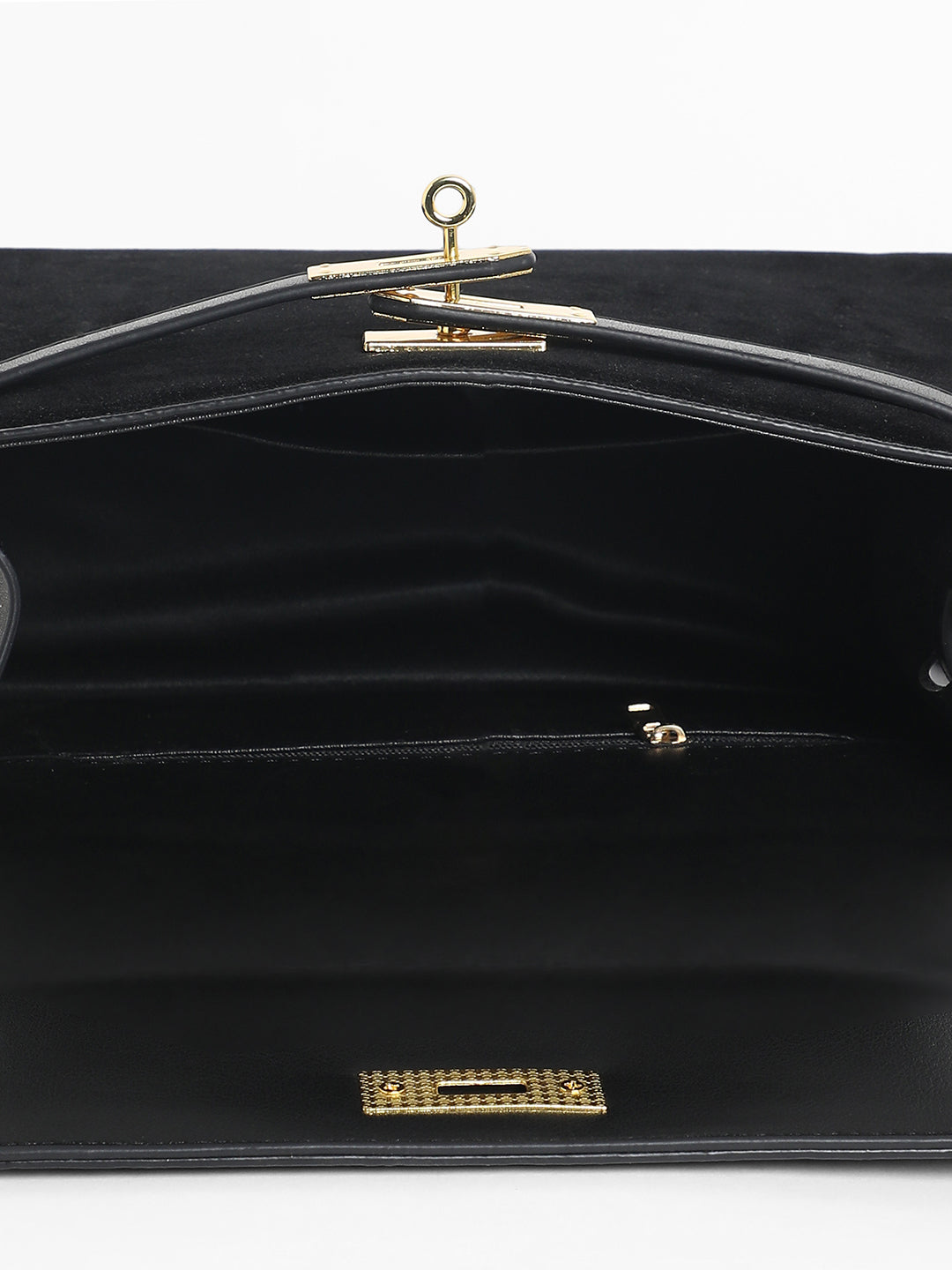 The Overlap Satchel Bag - Midnight Black