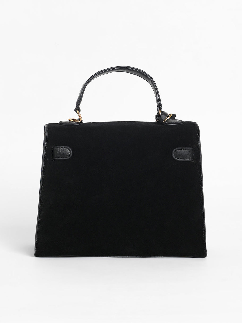 The Overlap Satchel Bag - Midnight Black