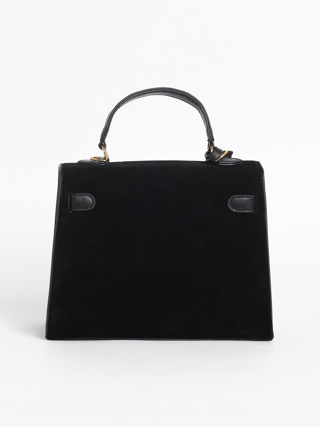 The Overlap Satchel Bag - Midnight Black