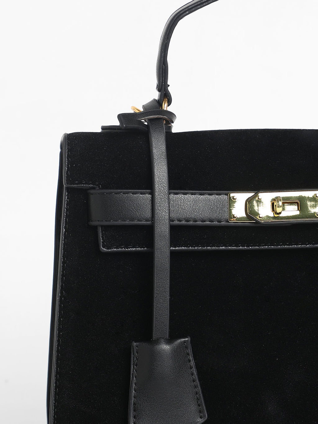 The Overlap Satchel Bag - Midnight Black