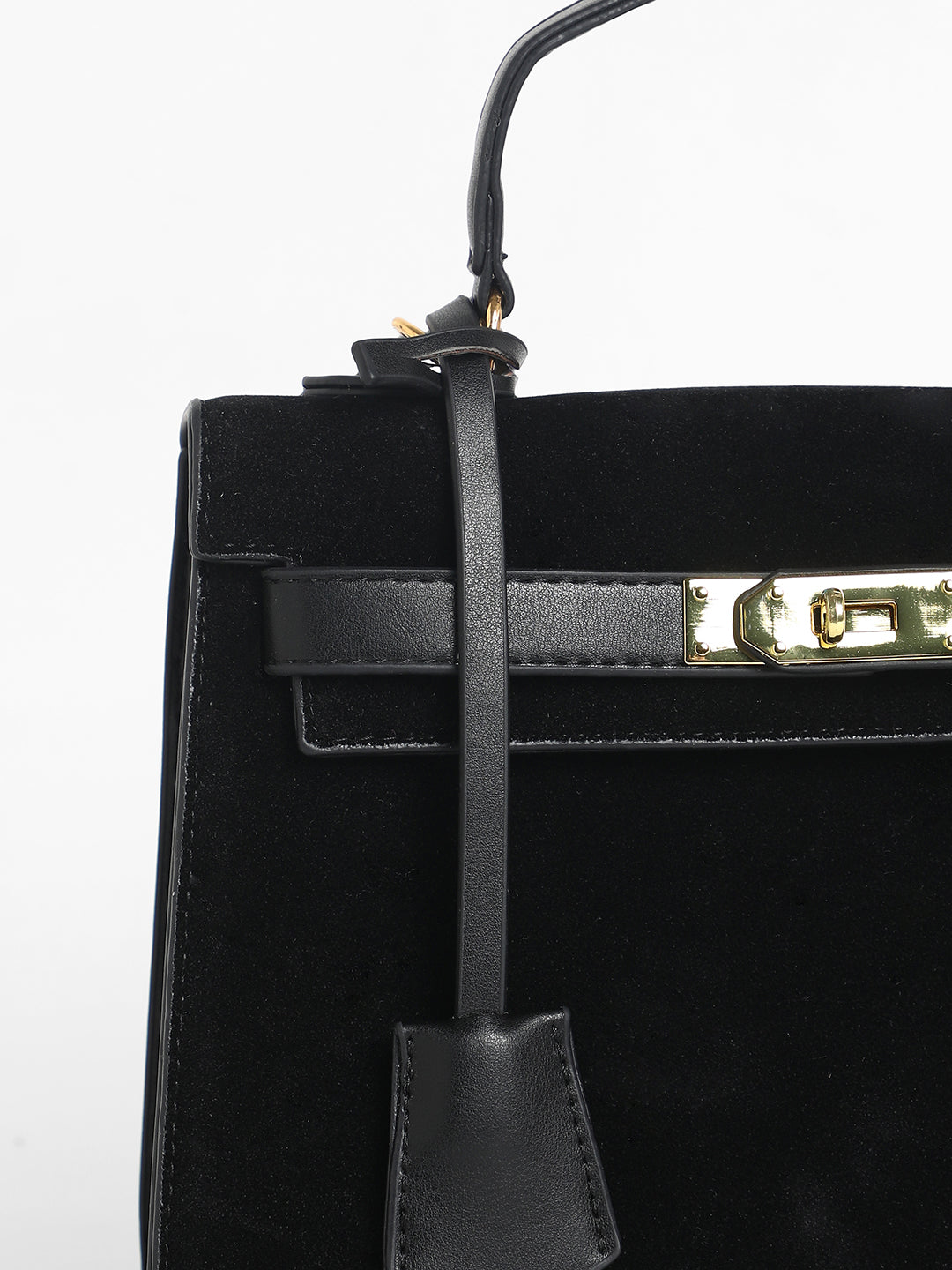 The Overlap Satchel Bag - Midnight Black