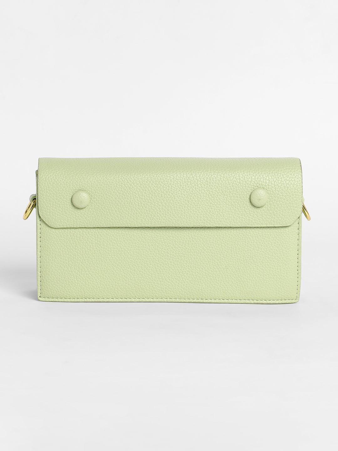The Overlap Lock Shoulder Bag - Pistachio Green