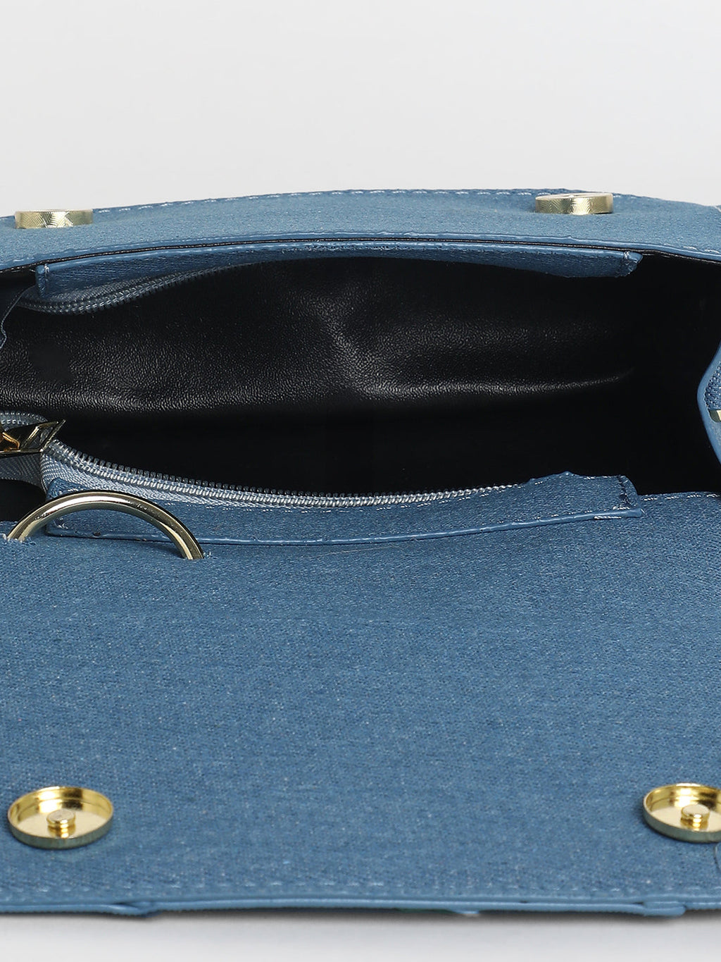 The Denim Sash Hand Bag - Light Blue