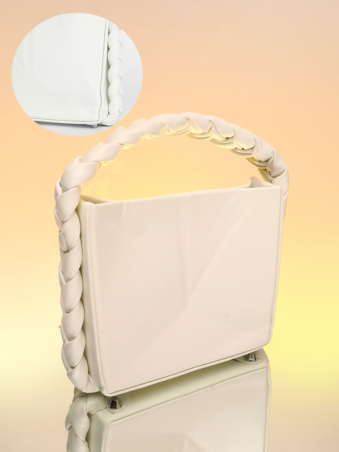 The Kaleidoscope Bucket Bag - Cream White