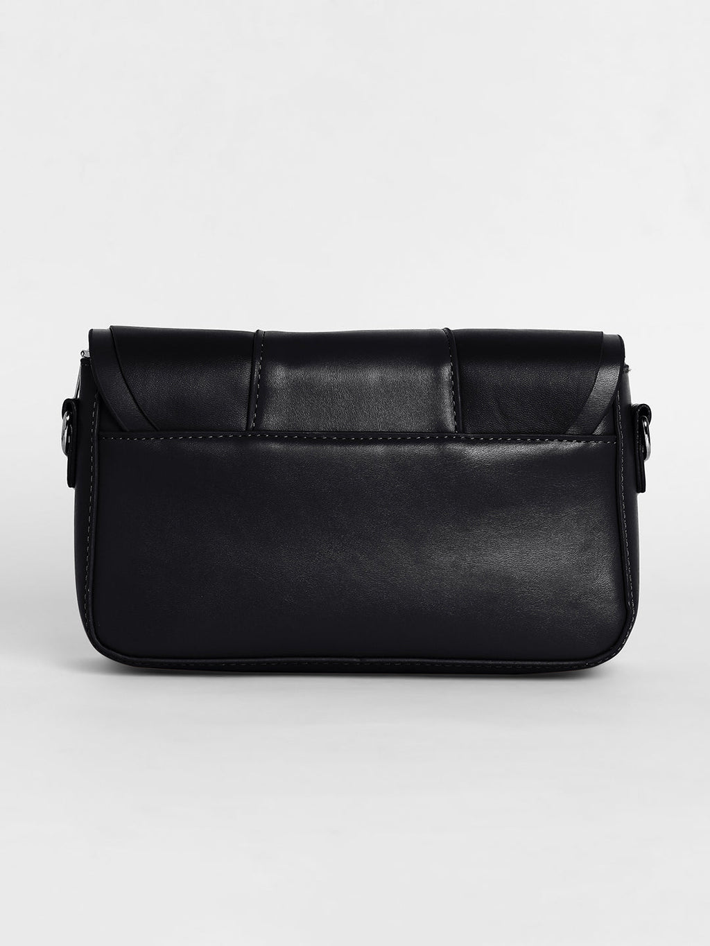 The Ruched Sling Bag - Midnight Black