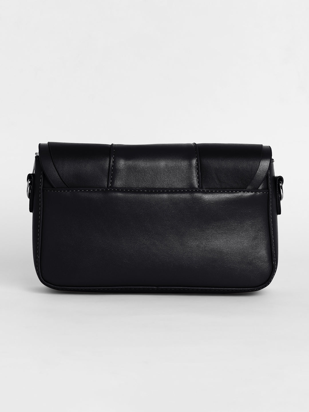 The Ruched Sling Bag - Midnight Black