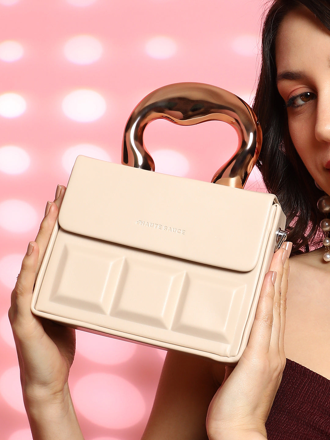 The Caldera Boxed Hand Bag - Beige