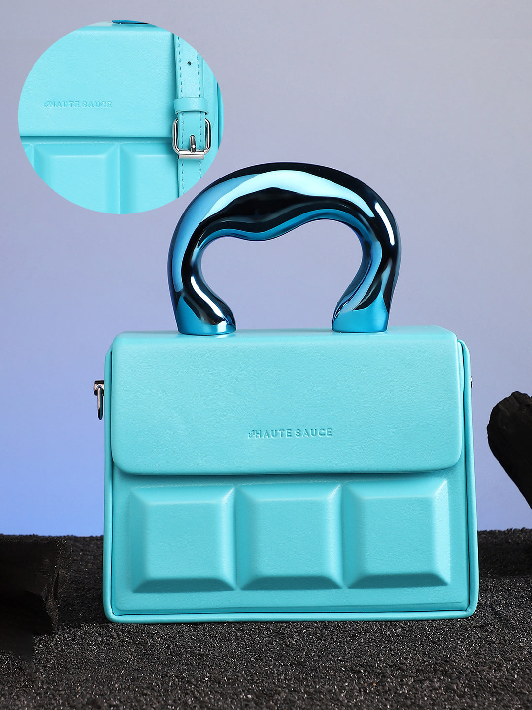 The Caldera Boxed Hand Bag - Sky Blue