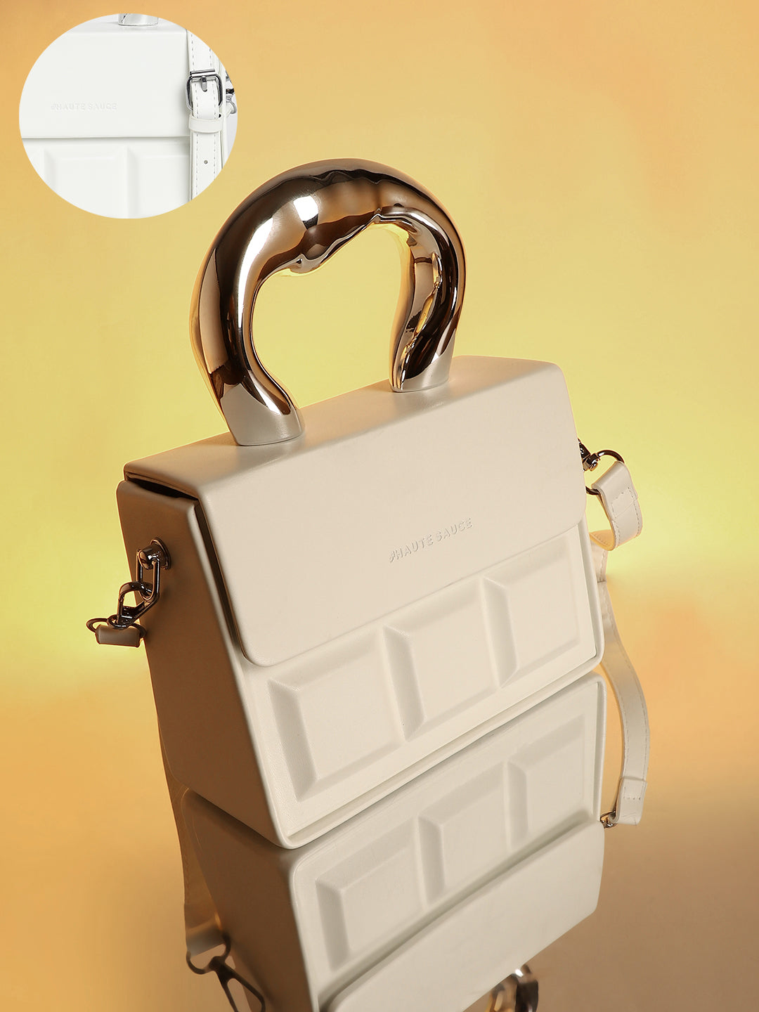 The Caldera Boxed Hand Bag - Cream White