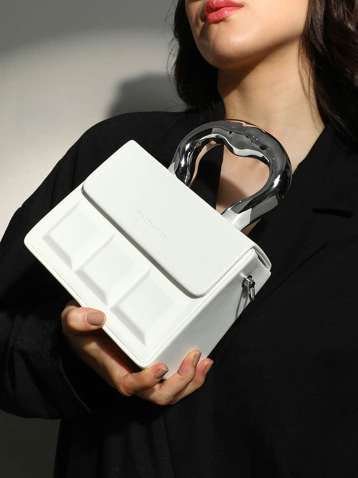 The Caldera Boxed Hand Bag - Cream White