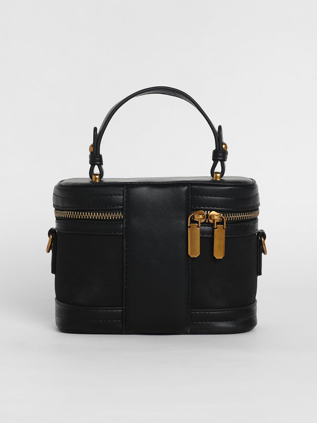 The Velvet Oval Bucket Bag - Midnight Black