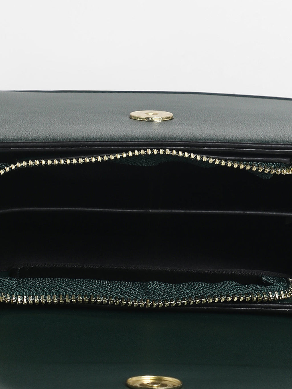 The Block Flap Hand Bag - Olive Green & Chocolate Brown