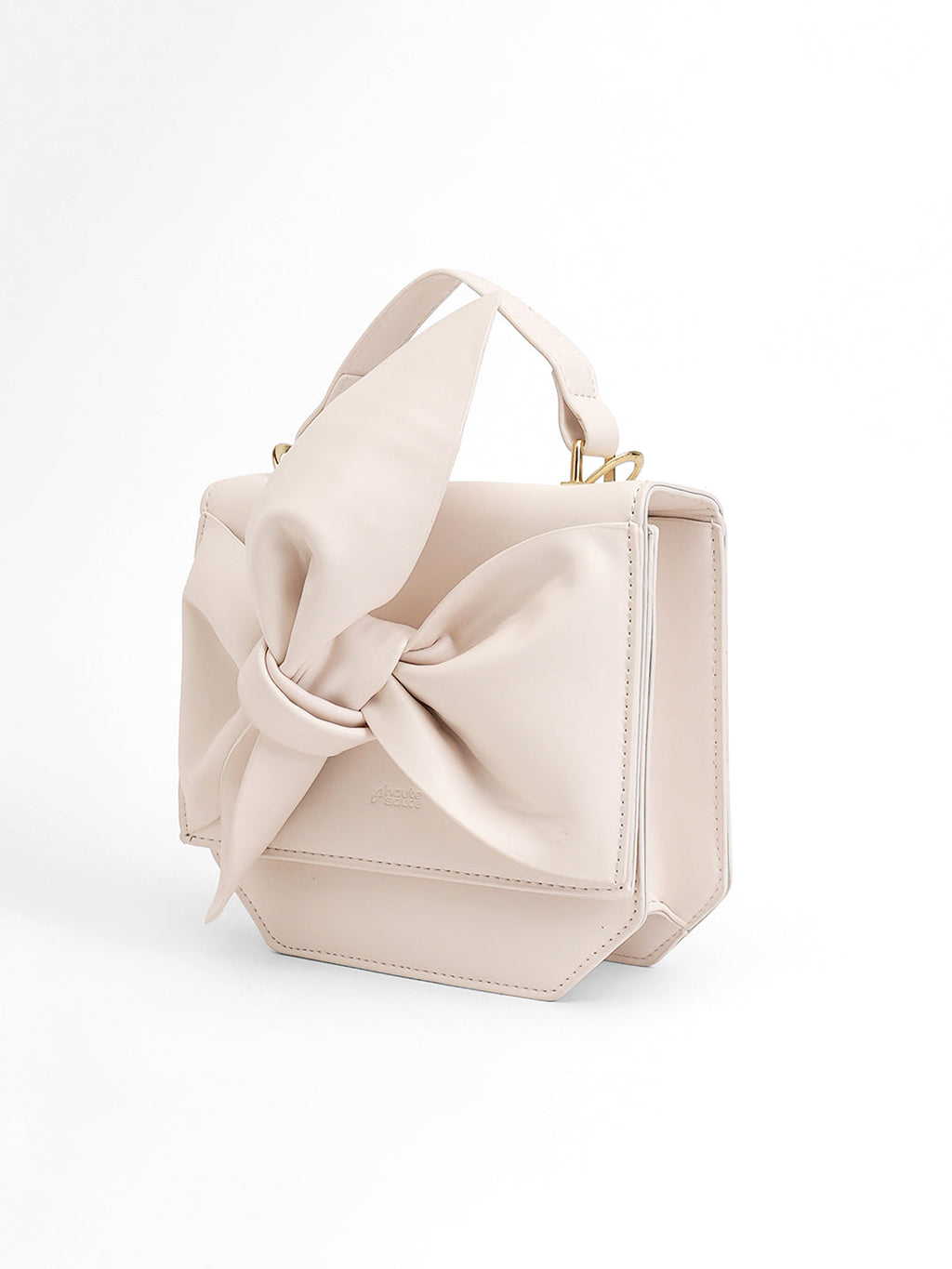 The Arc Crossbody Satchel Bag - Ivory White