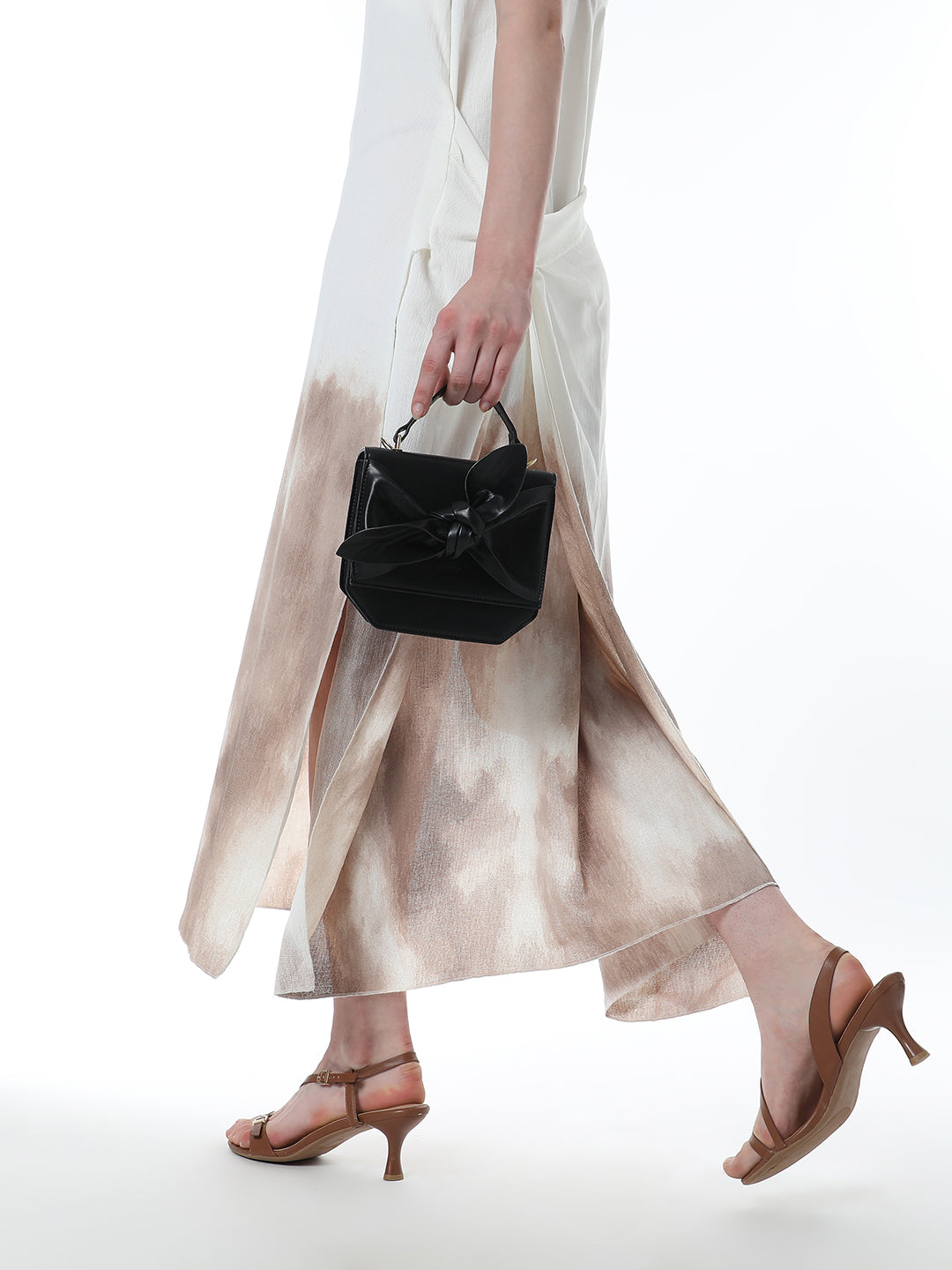 The Arc Crossbody Satchel Bag - Onyx Black