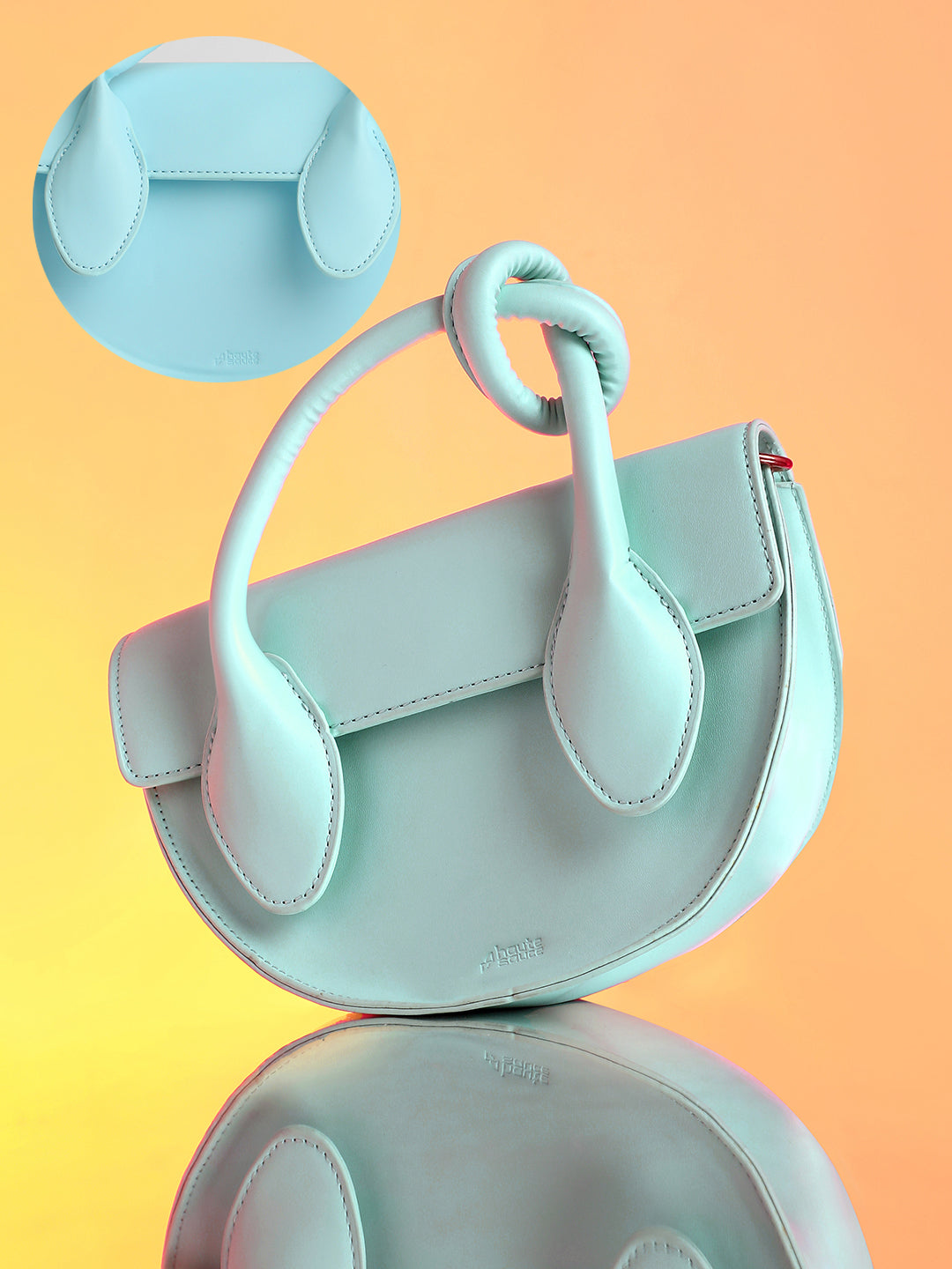 The Hanging Knot Hand Bag - Powder Blue