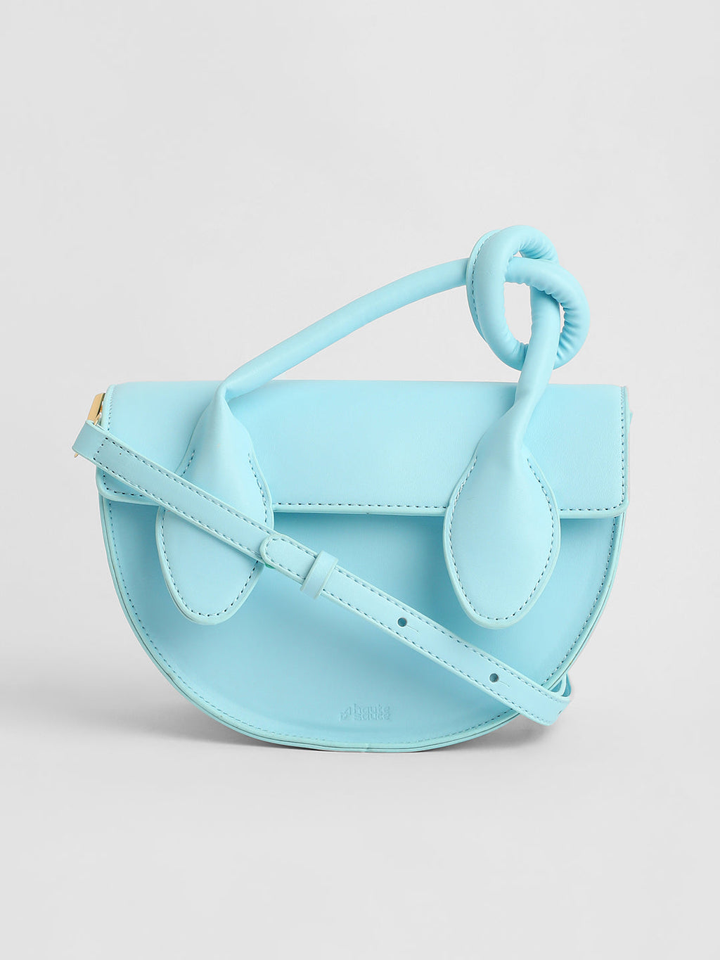The Hanging Knot Hand Bag - Powder Blue
