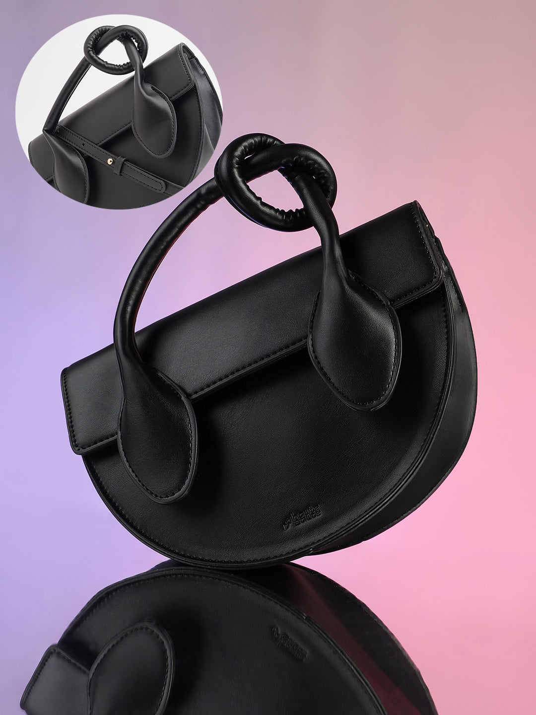 The Hanging Knot Hand Bag - Onyx Black