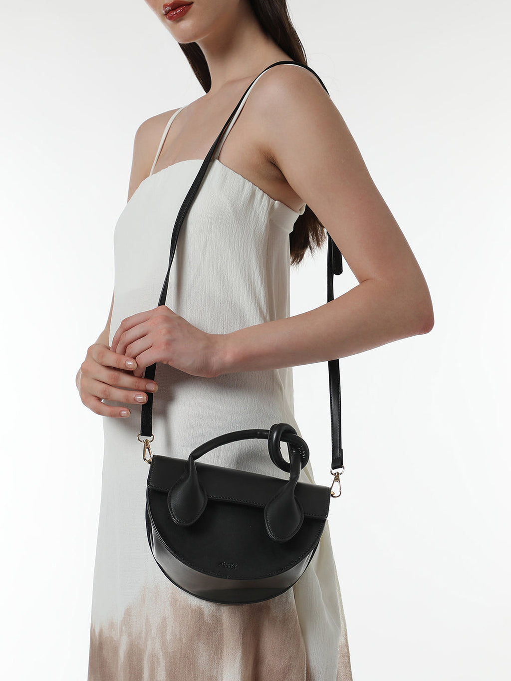 The Hanging Knot Hand Bag - Onyx Black