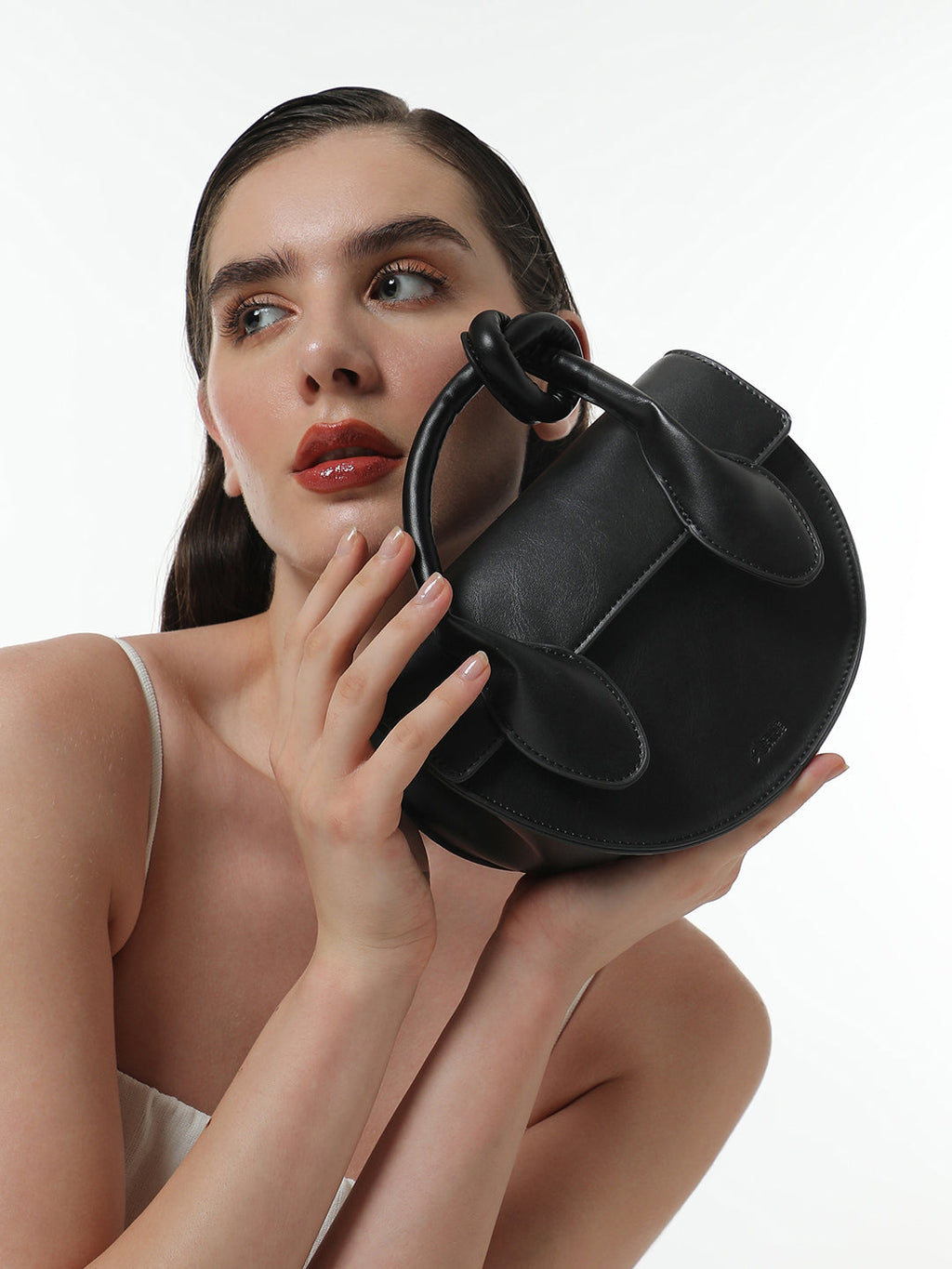 The Hanging Knot Hand Bag - Onyx Black